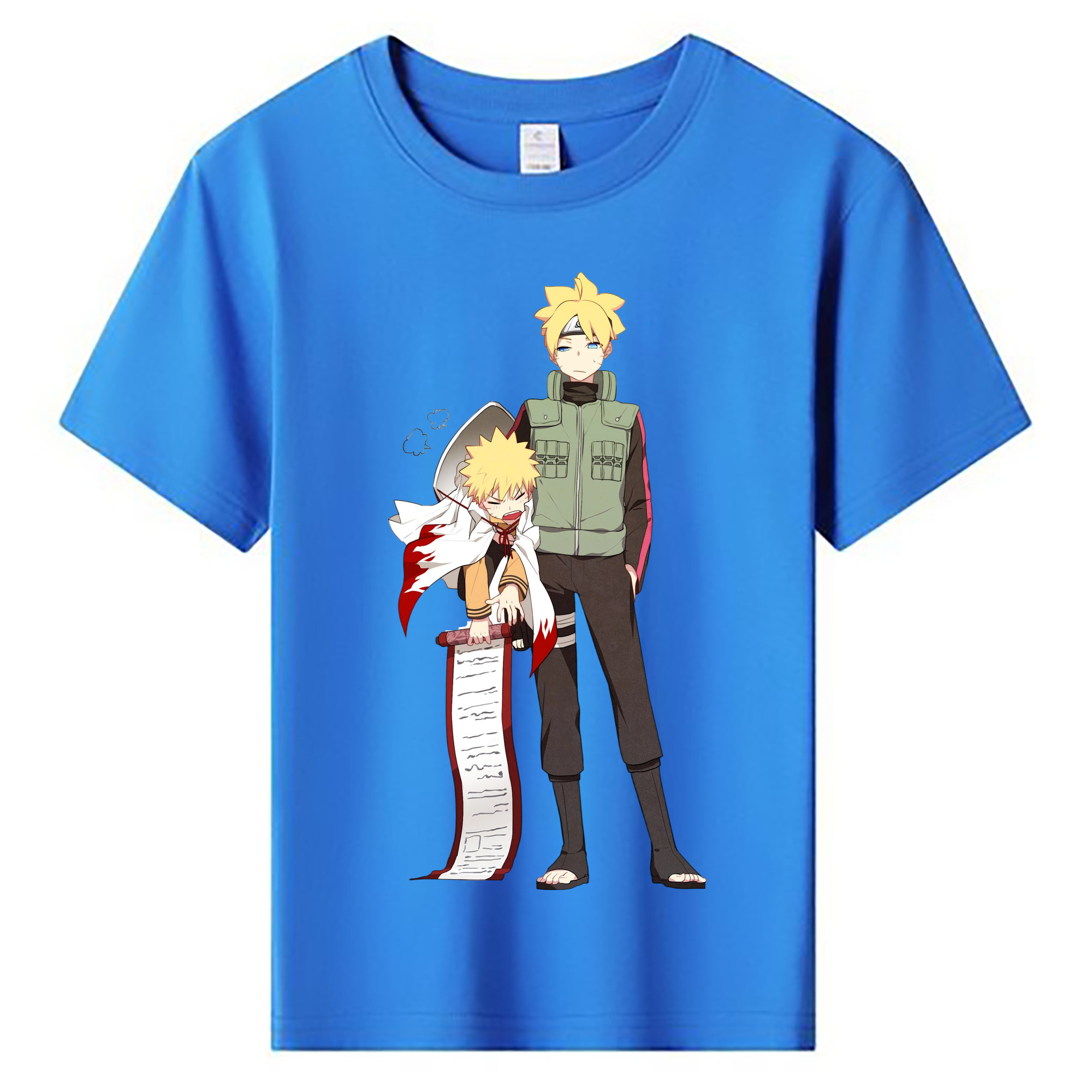 （画像用） NARUTO -ナルト- 波風 ミナト Namikaze Minato 綿100％キッズTシャツ（フロントプリント）